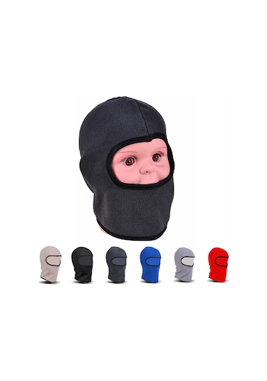 Geeroyoo Çocuklar İçin Kışlık Polar Balaklava - Kayak, Snowboard Ve Açık Hava Aktiviteleri İçin Isıtıcı Başlık, Mavi Mavi