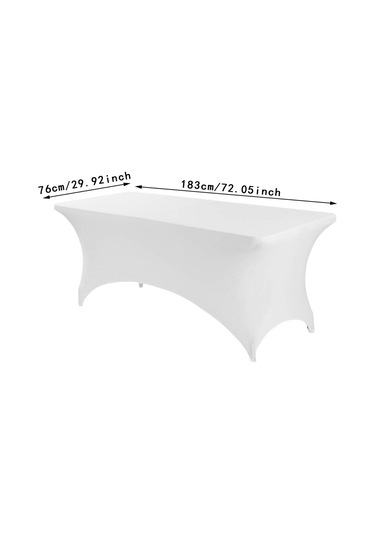 Homyl Katlanır Masa Için Örtüsü Spandex Satıcı Düğün Doğum Günü Beyaz