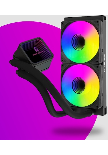 Game Master 2 Fanlı Argb 240mm Watercooler Siyah Sıvı Soğutma