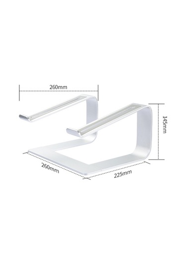 Cbtx Z29 Ayrılabilir Hollow-out Dizüstü Bilgisayar Standı Tutucu Dizüstü Bilgisayar Yükseltici Destek Braketi - Gümüş