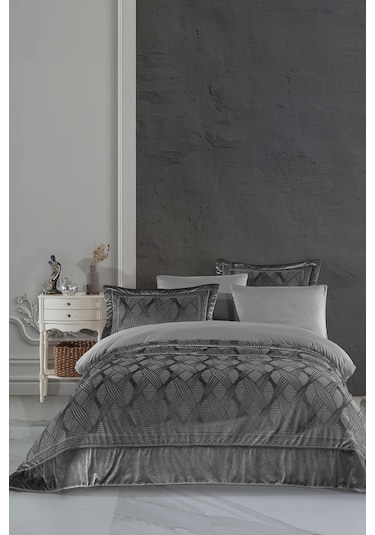 Elart Hera Çeyiz Paketi 7 Parça Gri Gri