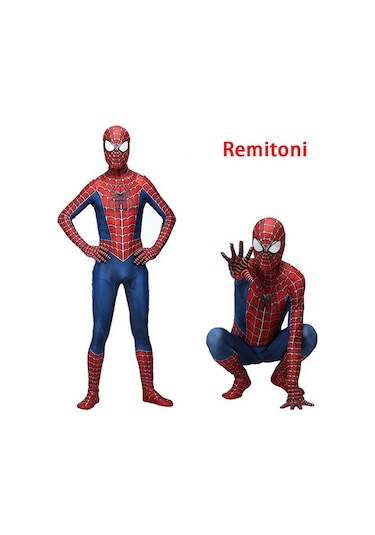 Çocuklar İnanılmaz Örümcek Adam Cosplay Kostüm Partisi Tulum