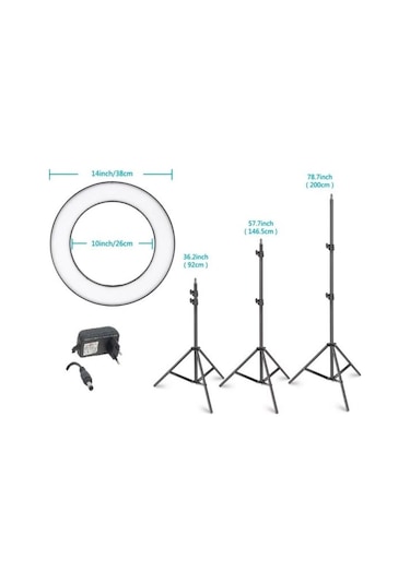 Ring Fill Light 14" Youtuber Video Kuaför Çekimleri için