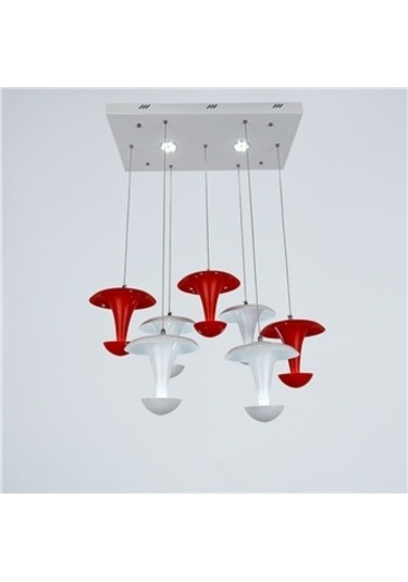 Vitale Kırmızı Beyaz Avize Ay.vtpl-2099-7 Beyaz