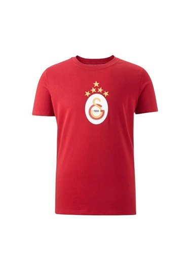 Galatasaray Lisanslı 5 Yıldızlı Arma Kırmızı T-shirt Uv Ahşap Kutulu KIrmızı