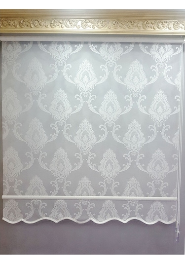 1.Kalite N11 Özel Osmanlı Motifli Çift Mekanizmalı Tül Stor Perde