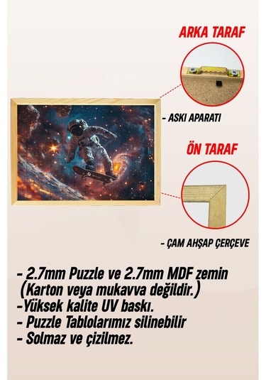 Ahşap Çerçeveli Puzzle - Tablo Hthp - 005 23 X 32 120 Parça