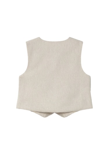 Mayoral Erkek Bebek Çizgili Keten Yelek 1303 Gri