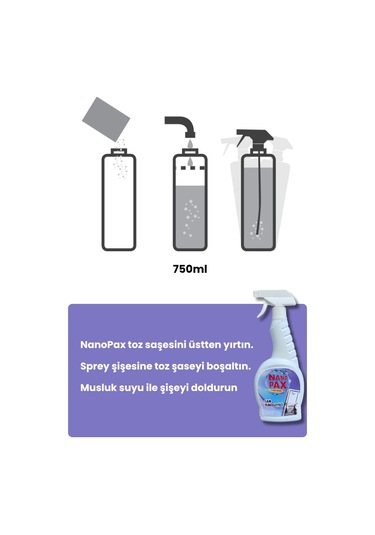 Cam Temizlik Toz Temizlik Saşesi 6 Adet X 4gr