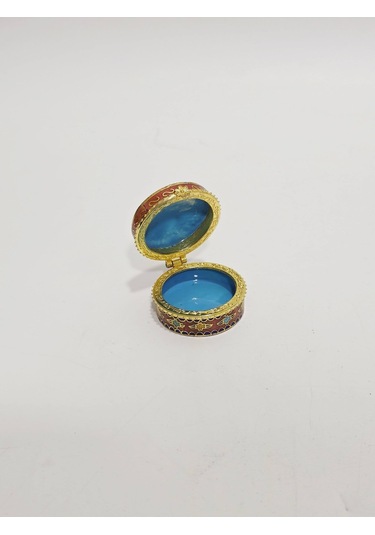 Antika Cloisonne Minyatür Kutu 4,4x2,5cm 072