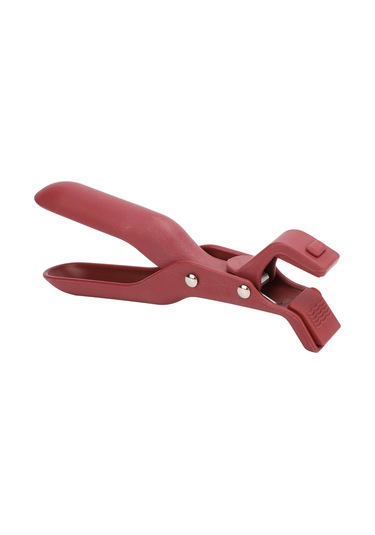 Ximistore9 Kırmızı Mutfak Anti-parçalar Kelepçe, Isı Dayanıklı Plastik, Çok Fonksiyonlu Tabak/bardak Tutucu, Kaymazsız, Tek El Kullanıma Uygun Kırmızı