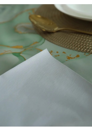 Dom Remi Su Geçirmez Kumaş Masa Örtüsü 110x140 Cm 338390068 Altın Rengi