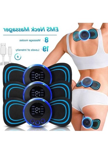 Maoyaya Taşınabilir Mini Elektrikli Boyun Masaj Aleti 8 Mod Servikal Bacak Gevşeme Çok Renkli Çok Renkli