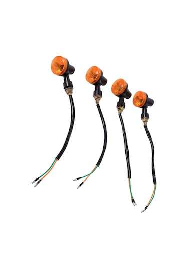 Kosona 12v Motosiklet Sinyal Lambaları Sarı Işık - Dayanıklı Abs Malzeme, 4 Adet Paket, Kolay Kurulum