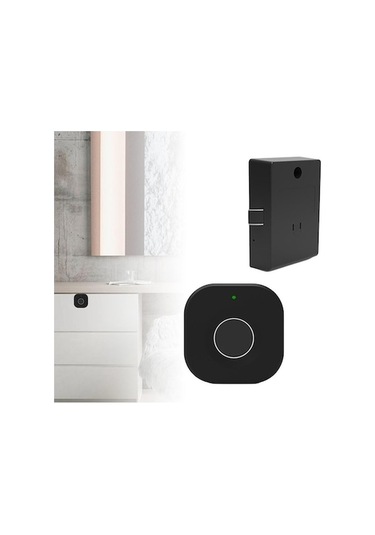 Fastbuy Parmak İzi Kilitli Ahşap Çekmece Dolap Ahşap Kutu Suntek