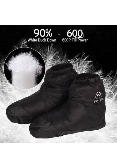 Vkemall Kışlık Islak Suya Dayanıklı Kaymaz Altlı Beyaz Ördek Yumurtası İç/ Dış Mekan Erkek Kadın Ayaklık, Mavi, L Bedeni Mavi