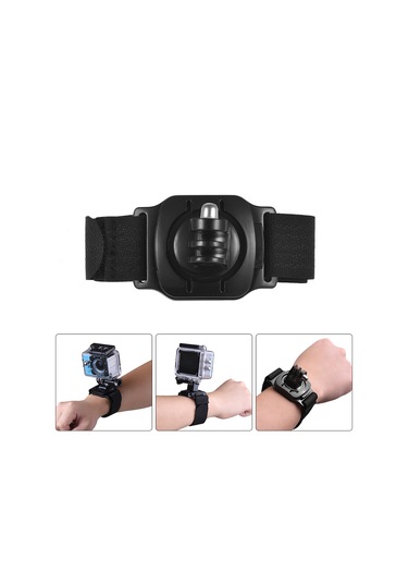 Neevoyu 18'li Spor Kamera Aksesuar Seti: Gopro Hero6/5, Xiaomi Yi Uyumlu - 360 Dönen Mini Top Kafa, Telefon Klipli, Bluetooth Kumanda Ve Sünger Tripod