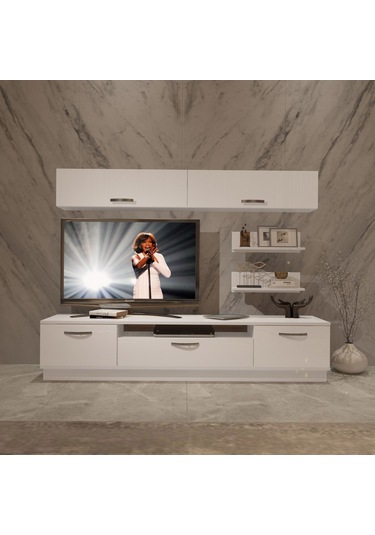 Decoraktiv Trendstyle 5 Slm Tv Ünitesi Tv Sehpası Beyaz