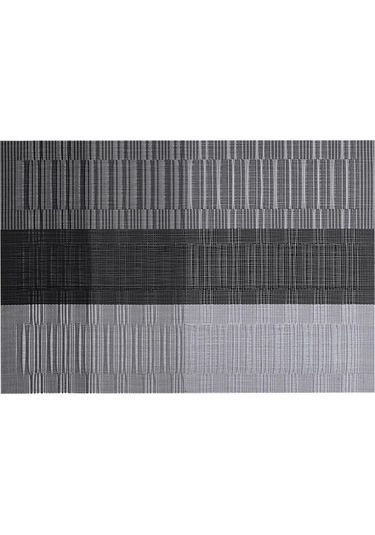 Suntek Magideal 10 Adet Akşam Yemeği Amerikan Servisi Pvc Mat Isıya Gri