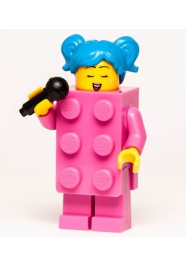 Orjinal Lego Minifigür Dark Pink Brick Costume Suit Singer Lady ...