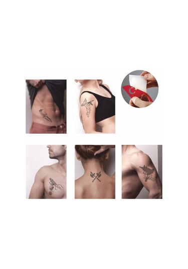 Silah Çeşitleri Dövme Şablonu Kına Deseni