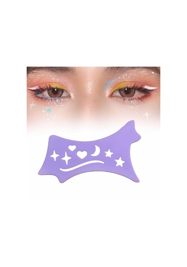 Dolıty Lady Purple Için Eyeliner Stencil Çok Amaçlı Mor Mor