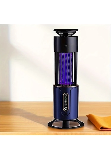 Xuweiwei Mavi 2 İn 1 Usb Sivrisinek Kovucu Asilabilir Veya Duz Cok Fonksiyonlu Ev Ofis Rv Ve Tatil İcin İki Renkli İsik