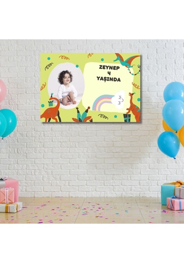 Çocuklara Özel Resimli Doğum Günü Duvar Posteri 3655