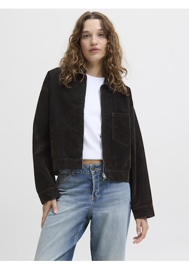 Kadin Denim Ceket - Mia - 12283025 Brown Denim