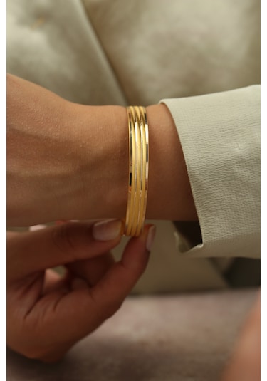 1 Cm Trabzon Hasır Altın Bilezik