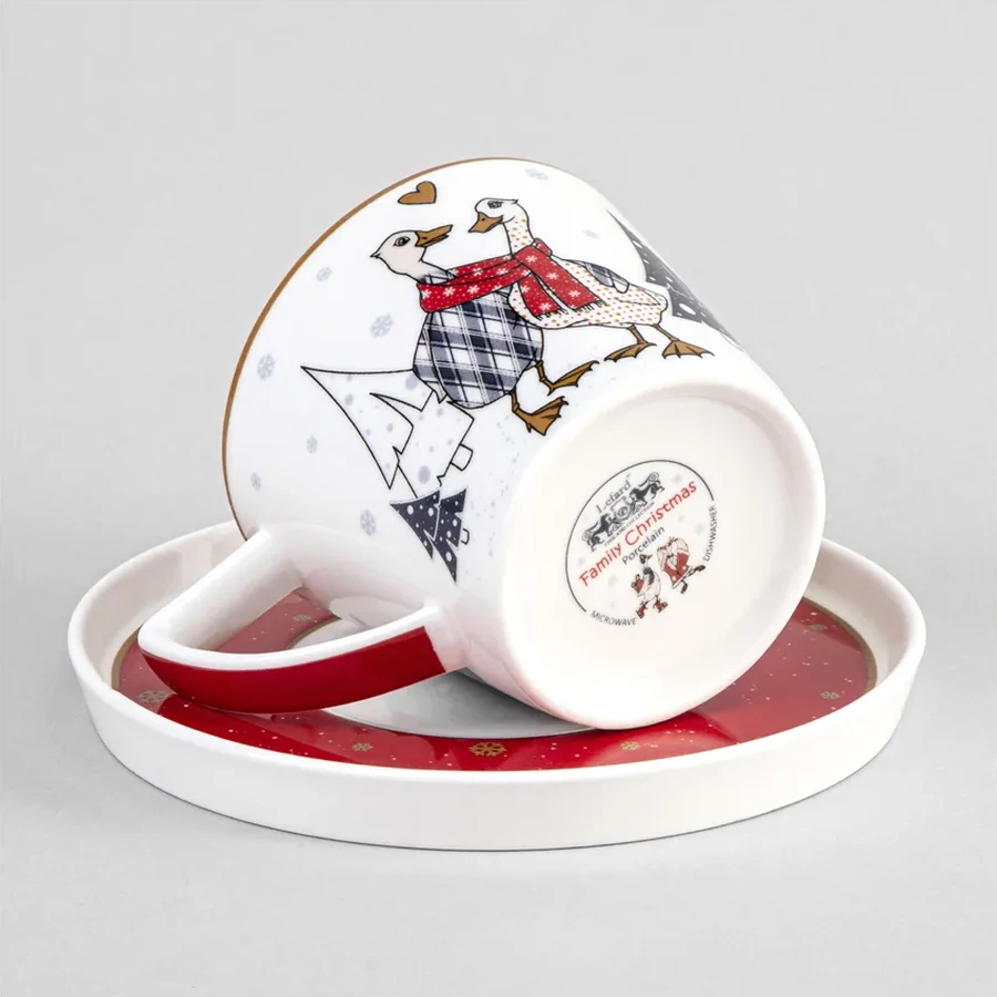 Lefard 250 Ml Çay Takımı "family Farm" Porselen Hediyelik Set 269941494 Beyaz