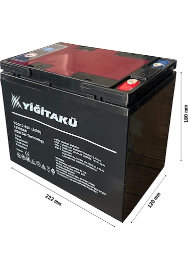 Yiğit Akü 12v 80ah Jel Elektrikli Bisiklet Aküsü