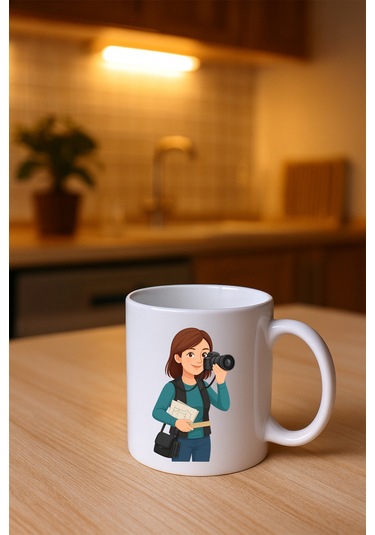 Meslek Baskili Kupa Kadin Fotoğrafçı