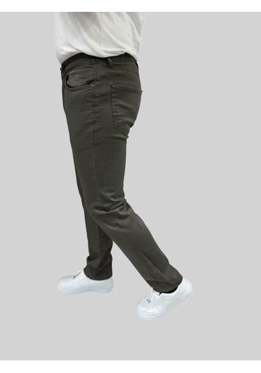 Erkek Enjoy Regular Fit Ligralı Koyu Gri Kot Pantolon Koyu Gri