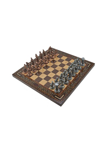 Gifthome Metal Satranç Takımı-seti Orta Truva ve sparta Antik