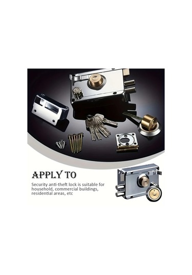 Willowhaven Sağ Açılır + Kenarlı Dayanıklı Paslanmaz Çelik Hırsızlık Önleyici Kapı Kilidi