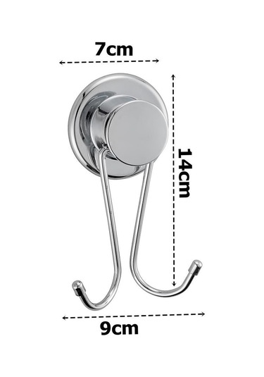 Geseus Çelikayna Ikili Askı Vidasız Kendinden Yapışkanlı Krom-816 Çok Renkli
