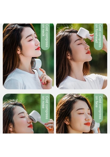 Wx-633 Yaz El Fanı 3 Hız Yarı İletken Soğuk Kompres Masa Fanı Beyaz