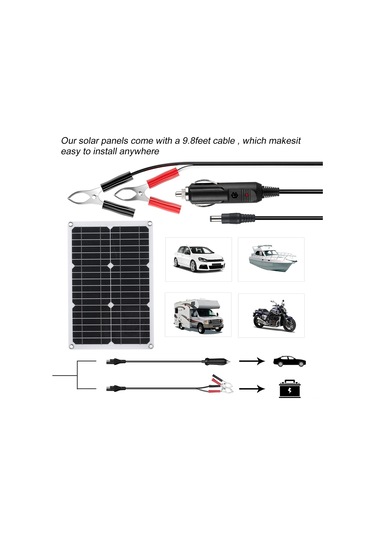 Lemestar Dış Güvenlik Kameraları İçin 20w Su Geçirmez Solar Panel - 18v, Usb Ve Type-c Portlu