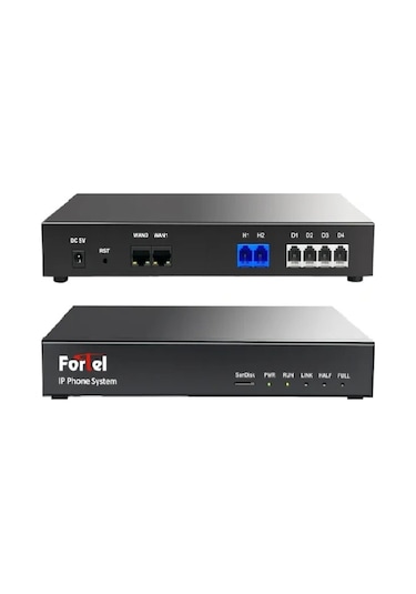 Fortel F204 Ip Santral 2fxo, 4fxs, 32 Sip Dahili Kullanıcı
