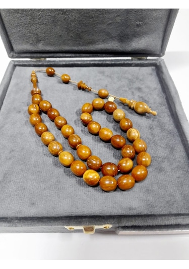 Soma Tesbih Salih Gazyağcı Usta Büyük Boy Havşalı Badem Kesim Kuka Tesbih