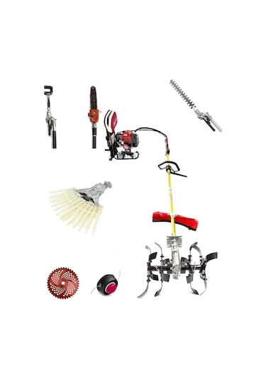 Royal Dafu DFA-50250 Turbo Motorlu Sırt Tırpan Çim Biçme Makinesi Seti