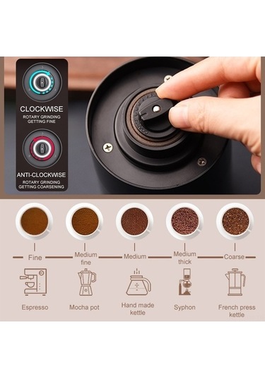 Flybuy Kahve Değirmeni - 25g Kapasiteli, 1800mah Batarya, Siyah Abs-cam Karışımı Kmdj Serisi Siyah