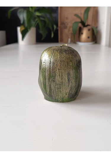 Kurukafa İskelet Mum Yeşil 8 Cm