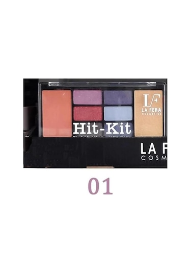 La Fera Cosmetics Hit-Kit Allık + Far + Aydınlatıcı Makyaj Seti 01