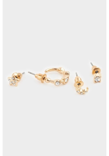 Defacto Kadın 8li Gold Küpe F7669axnsgd1 Diğer