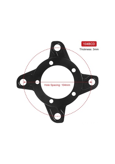 Ranyeek Alaşımlı Bisiklet Dişli Adaptörü - 104/130bcd Uyumlu, 32-60t Diş Seçeneği