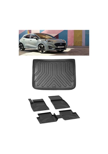 Sahler Ford Puma 2019 Ve Sonrası 4.5d Paspas 3d Rizline Bagaj Havuzu