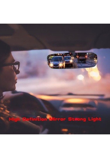 Sones 3R-335 Planemirror 270MM Araba Dikiz Güçlendirme Çerçevesiz Şeffaf Büyük Ayna Beyaz