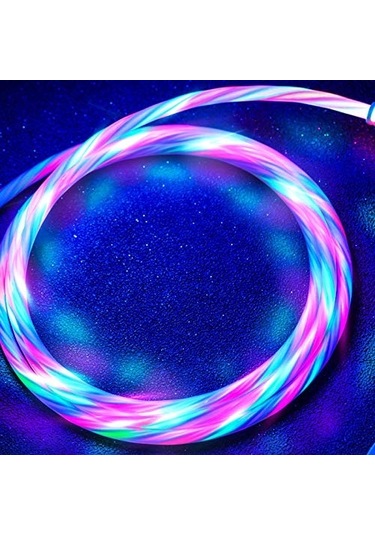 Yaratıcı 360 Adsorpsiyon Üç Renk Saleti Tip-c Manyetik Şarj Kablosu